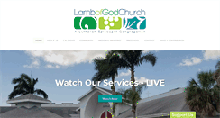 Desktop Screenshot of lambofgodchurch.net