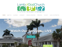 Tablet Screenshot of lambofgodchurch.net